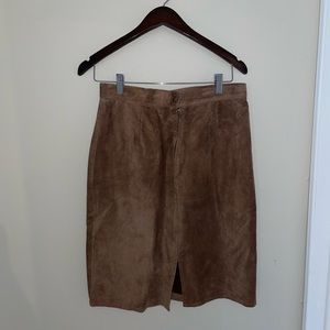 Vintage Suede pencil skirt